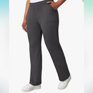 Mondetta Women's Pull-On Herringbone Straight Leg Pants
